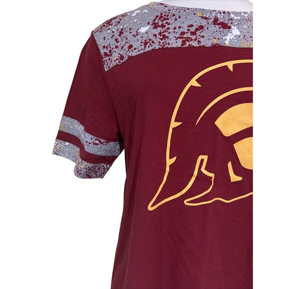 USC Trojans Splatter Paint SS Shirt Women's M Colosseum Athletics NEW - Picture 3 of 8